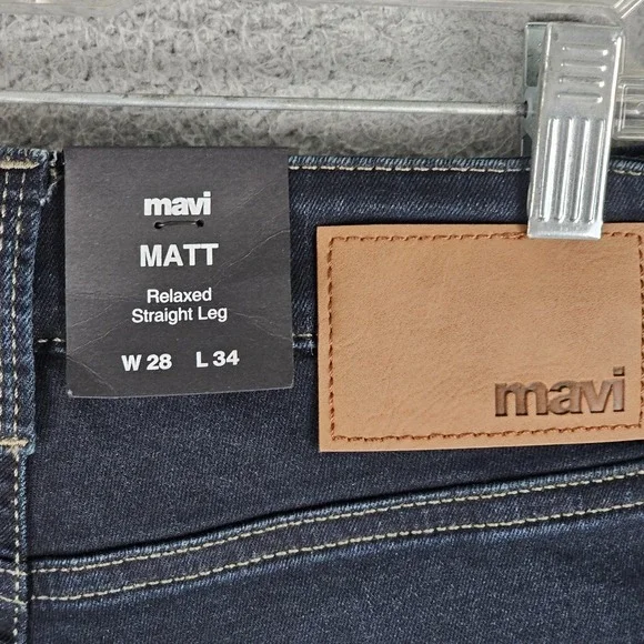 Mavi Matt‎ Jeans Mens 28x34 Gray Williamsburg Relaxed Straight Leg M0033728379 - Picture 3 of 11